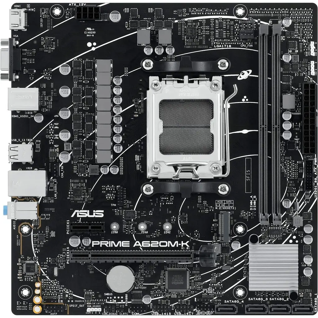 Материнська плата Asus Prime A620M-K (90MB1F40-M0EAY0) [104425] - фото 2