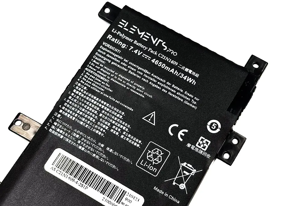 Акумулятор для Asus F430LB F455LB K455LN V455L VM490LD W419LD X454LN X455LB 7.4V 4650 mAh (C21N1409-2S1P-4650) - фото 2
