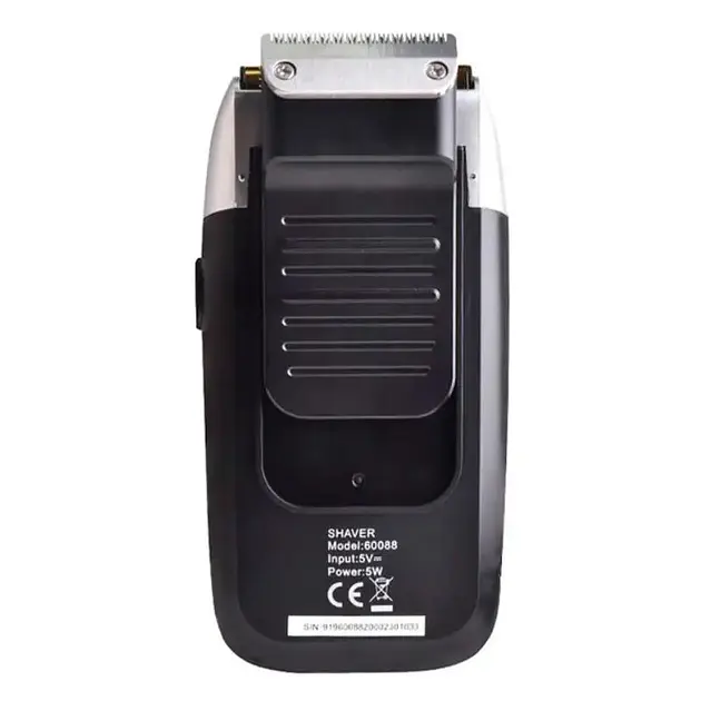 Електробритва DSP-60088 чоловіча акумуляторна сіткова для сухого бриття з висувним триммером та LED дисплеєм 1400 mAh 5 Вт Чорний - фото 2