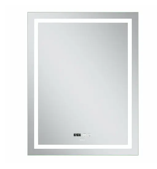 Дзеркало Mixxus Premium FLASH MR21-70x90 (LED Touch, Anti-fog, годинник) (MP6618) - фото 2