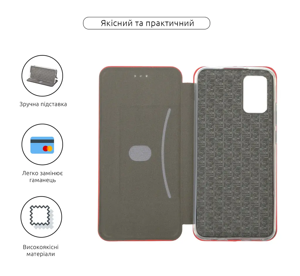 Чохол-книжка ArmorStandart G-Case для Samsung A02s (A025) Red - фото 4