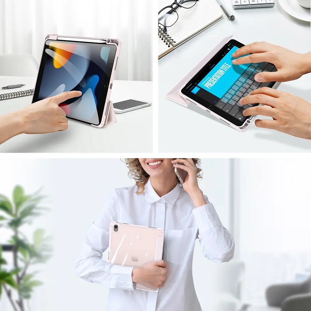 Чохол-книжка Dux Ducis Toby Series With Pencil Holder для Apple iPad Air 10.9" [2020-2022] Pink [80625] - фото 3