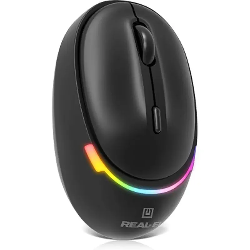 Мишка REAL-EL RM-440W Wireless/Bluetooth Black (EL123200045) - фото 5