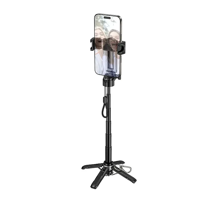 Селфі-монопод HOCO K27 Magic portable mini live broadcast stand Black - фото 5