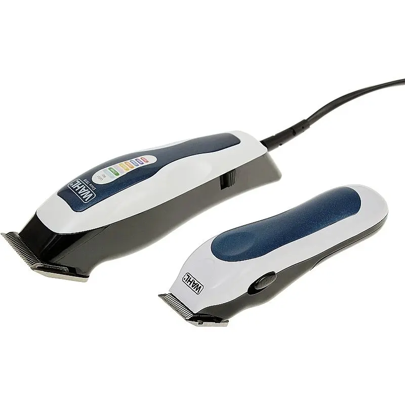Машинка для стрижки Wahl Color Pro Combo бело-синяя - фото 1