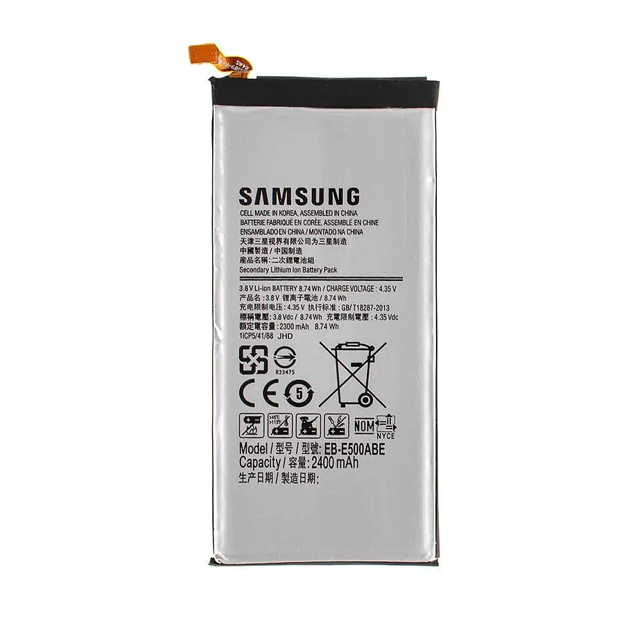 Акумулятор (батарея) для смартфона (телефону) Samsung Galaxy E5 SM-E500 3.8V 2300mAh 8.74Wh (EB-BE500ABE) - фото 2