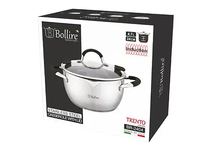 Каструля TRENTO Bollire BR-2404 24см 4.7л - фото 3