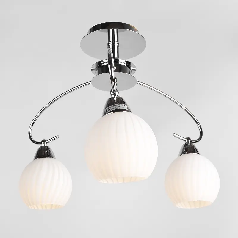 Люстра потолочная Brille для кухни E14 40W CH (LK-262C/3) - фото 3