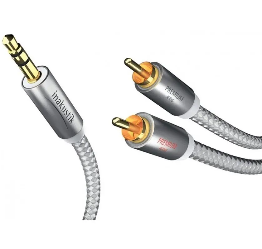Интерфейсный кабель Mini Jack—2xRCA Inakustik Premium 3m - фото 2
