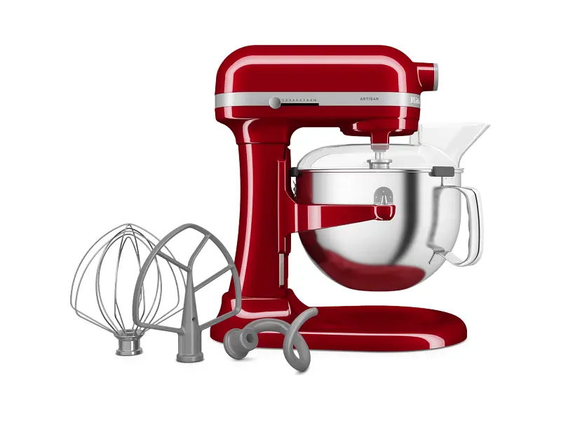 Кухонна машина KitchenAid Artisan 5KSM60SPXEER з підйомною чашею 5.6 л червона - фото 2