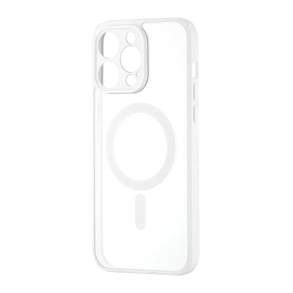 Чохол Color Edge with MagSafe (Protected Camera) iPhone 15 Pro Max White