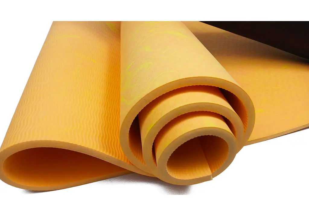 Коврик для йоги та фітнесу EasyFit PER Premium Mat 8 мм + Чехол оранжевий (EF-1930s-1-O) - фото 2