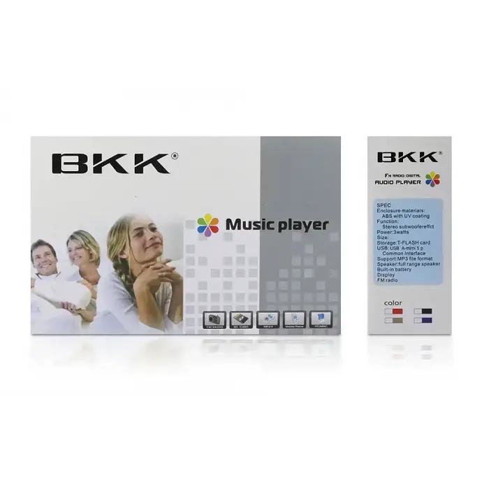Радіоприймач на акумуляторі переносне радіо червоне з FM USB MicroSD BKK B872 - фото 6
