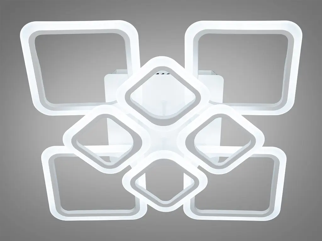 Светодиодная люстра смарт светильник с ИК пультом и димером, 105W - фото 2