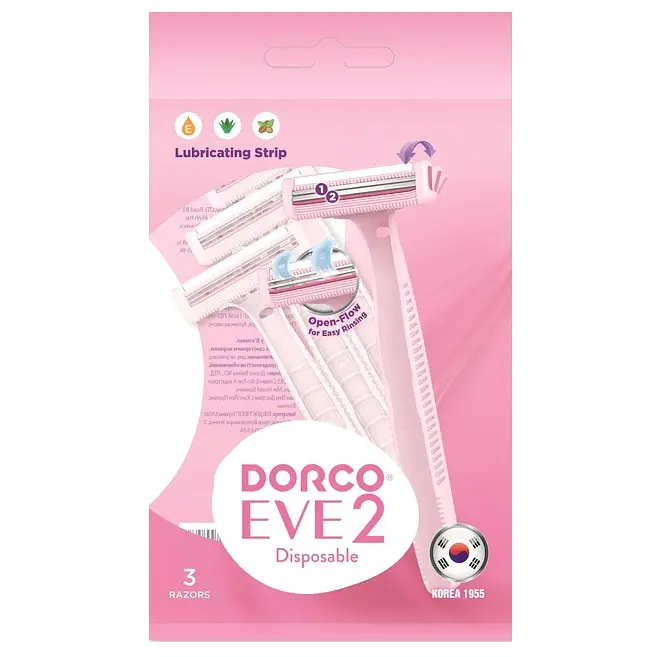Бритви одноразові Dorco Eve2, 2 леза 3 шт. - фото 2