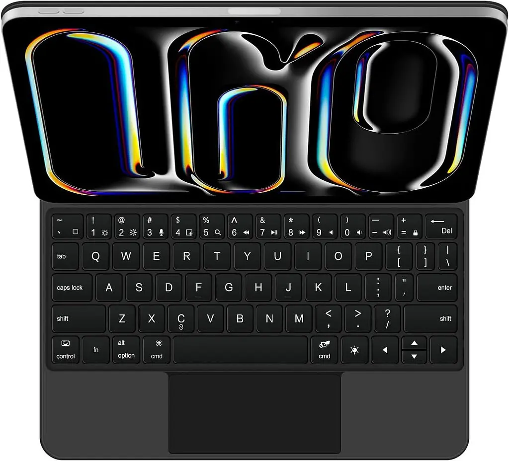 Чехол для iPad Pro 13 дюймов (2024) с клавиатурой, магнитная клавиатура с мультисенсорным трекпадом, магнитный беспроводной чехол - фото 6