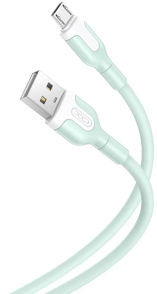 USB Кабель XO NB212 MicroUSB 2.1A 1.0m Зелений