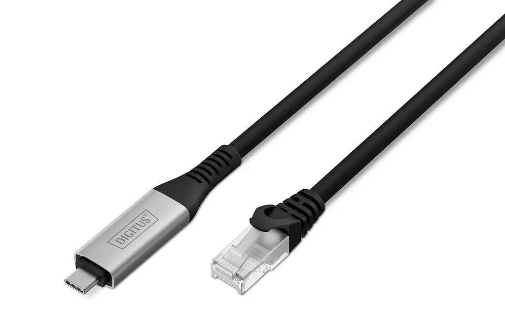 Кабель Digitus Ethernet USB-C - RJ45 CAT 6A S/FTP, 1 Gbit/s, 2m, LSZH teh0013671 - фото 2