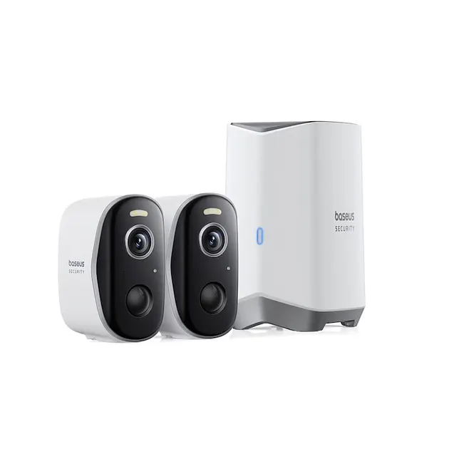 IP-камера відеоспостереження Baseus Security N1 Plus Outdoor Camera 2K 2-Cam Kit S0TY002132 White - фото 2