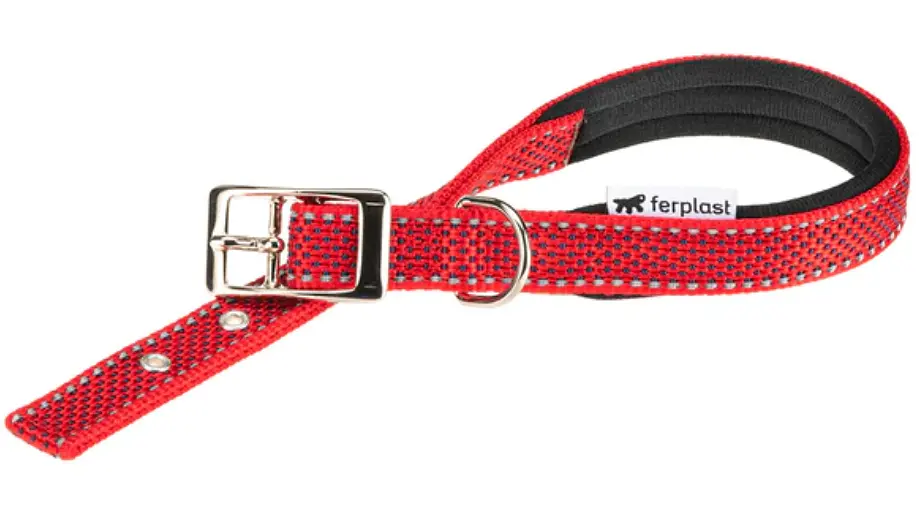 Нашийник для собак Ferplast Daytona Deluxe C20/43 нейлоновий червоно-чорний 2х35-43 см 77202122