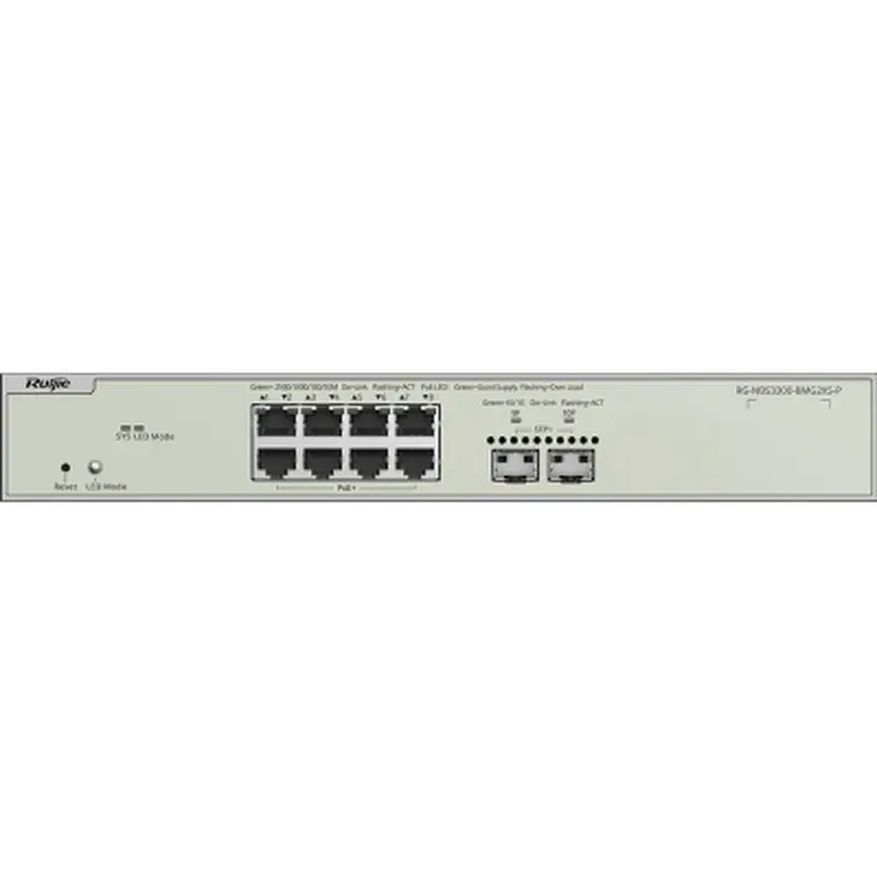 Комутатор мережевий Ruijie Networks RG-NBS3300-8MG2XS-P - фото 4