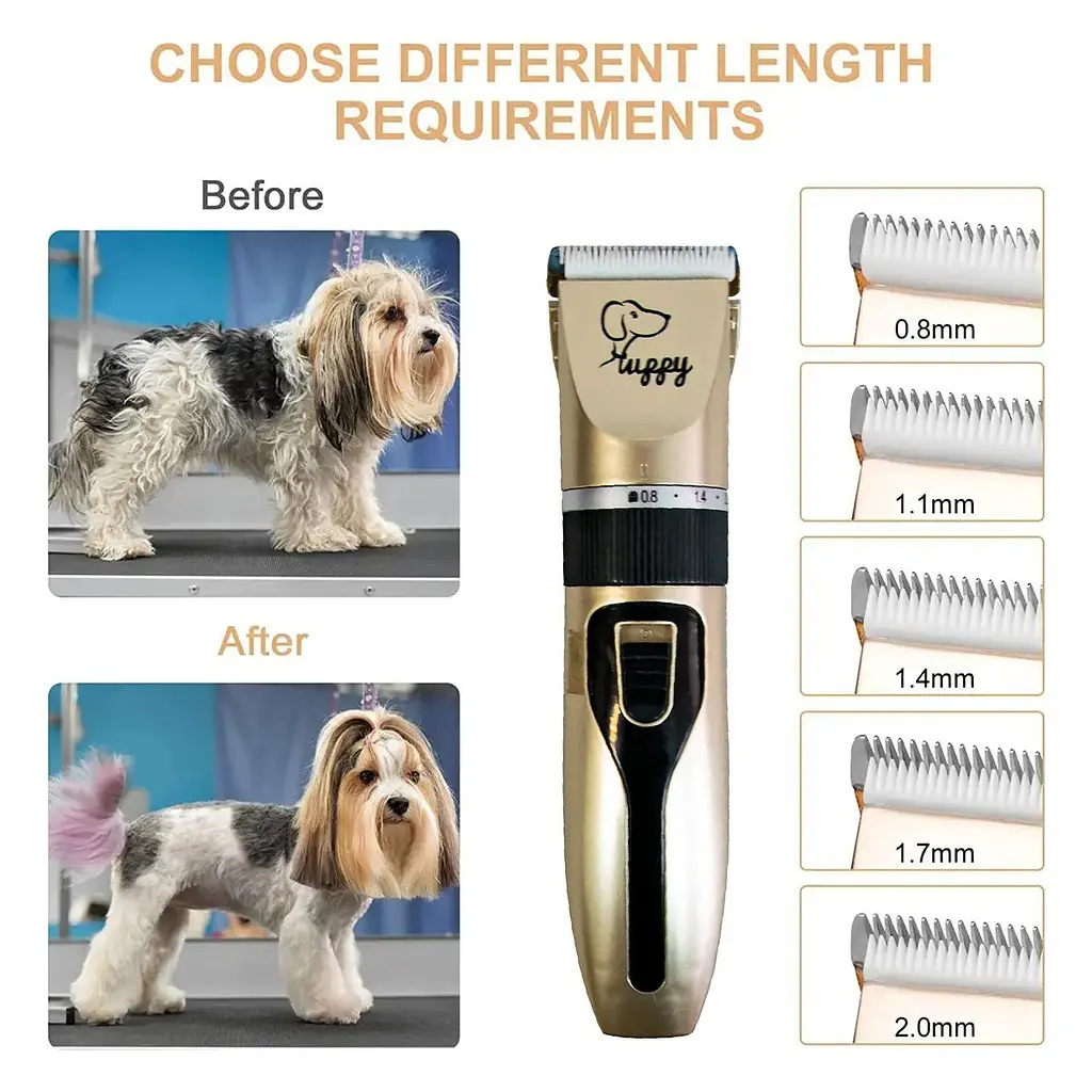 Машинка для стрижки тварин Pet Grooming Hair Clipper, акумуляторна, набір для грумінгу - фото 2