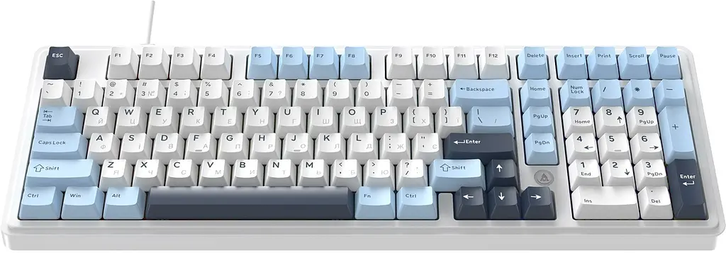 Клавіатура Ajazz AK980 Max Magnetic Switch Blue/White/Dark Blue (AK980-MAX-M-BWDB) - фото 4