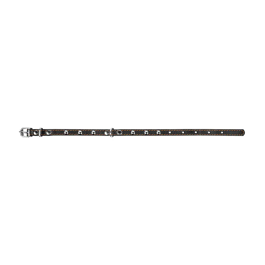 Ошейник Collar одинарный с украшениями (ширина 14мм длина 27-35см) черный - фото 3