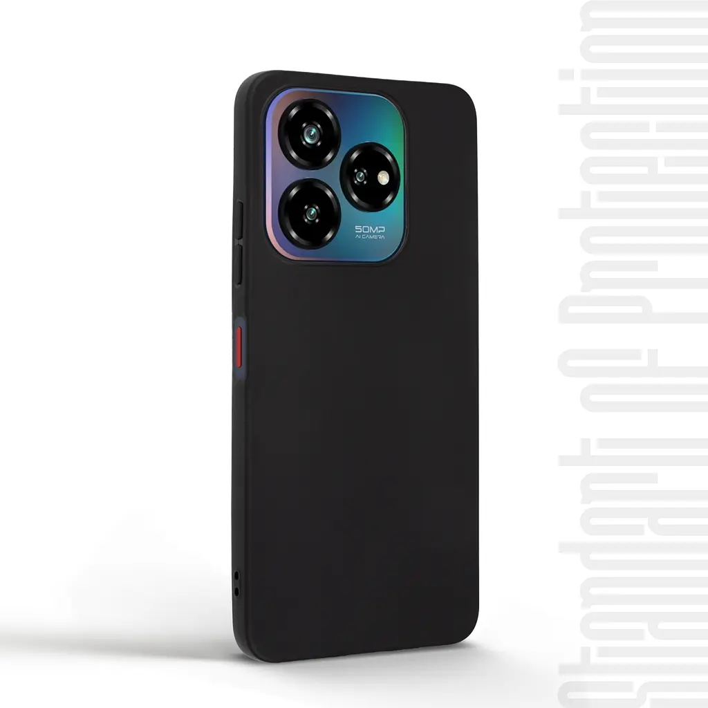 Чехол-накладка для смартфона ZTE Nubia V60 Design противоударный, силиконовый, термополиуретановый (ТПУ), с защитой камеры и корпуса, черный, защита всего корпуса, ArmorStandart (ARM78946) - фото 2
