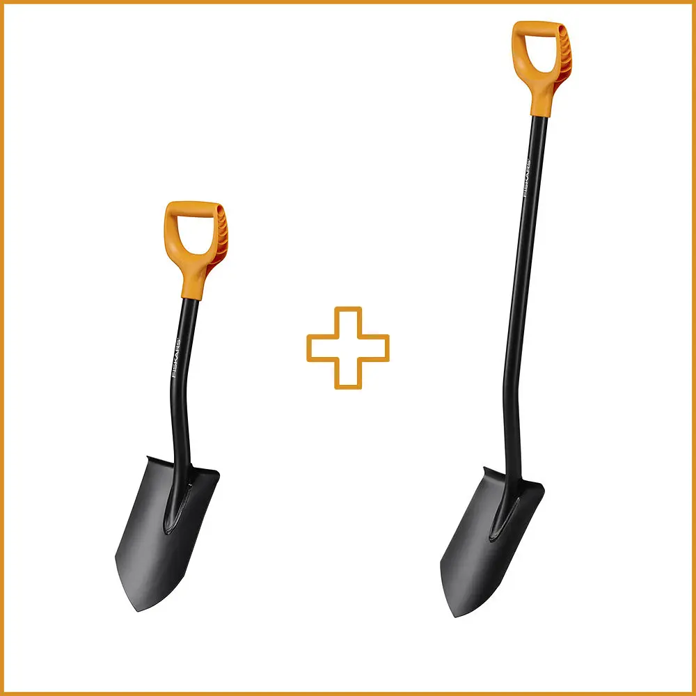 Набір лопат Fiskars Solid: коротка та штикова