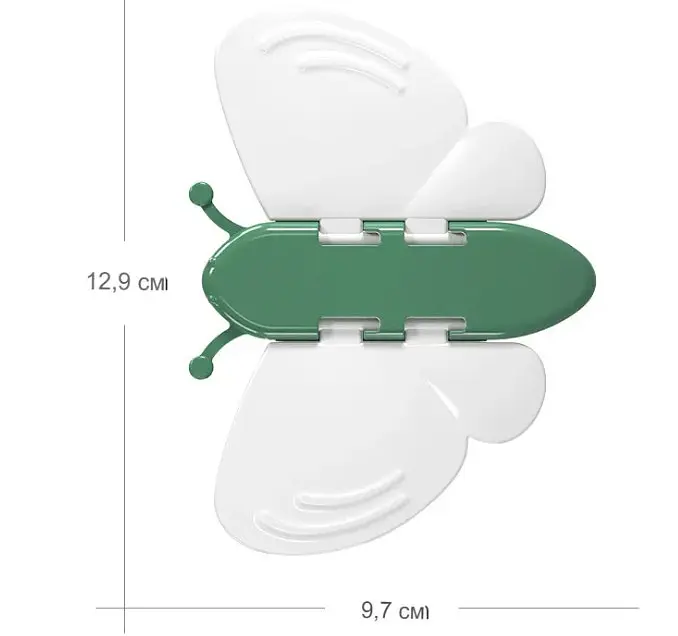 Обмежувач на розсувне вікно/двері Метелик Зелений - фото 2