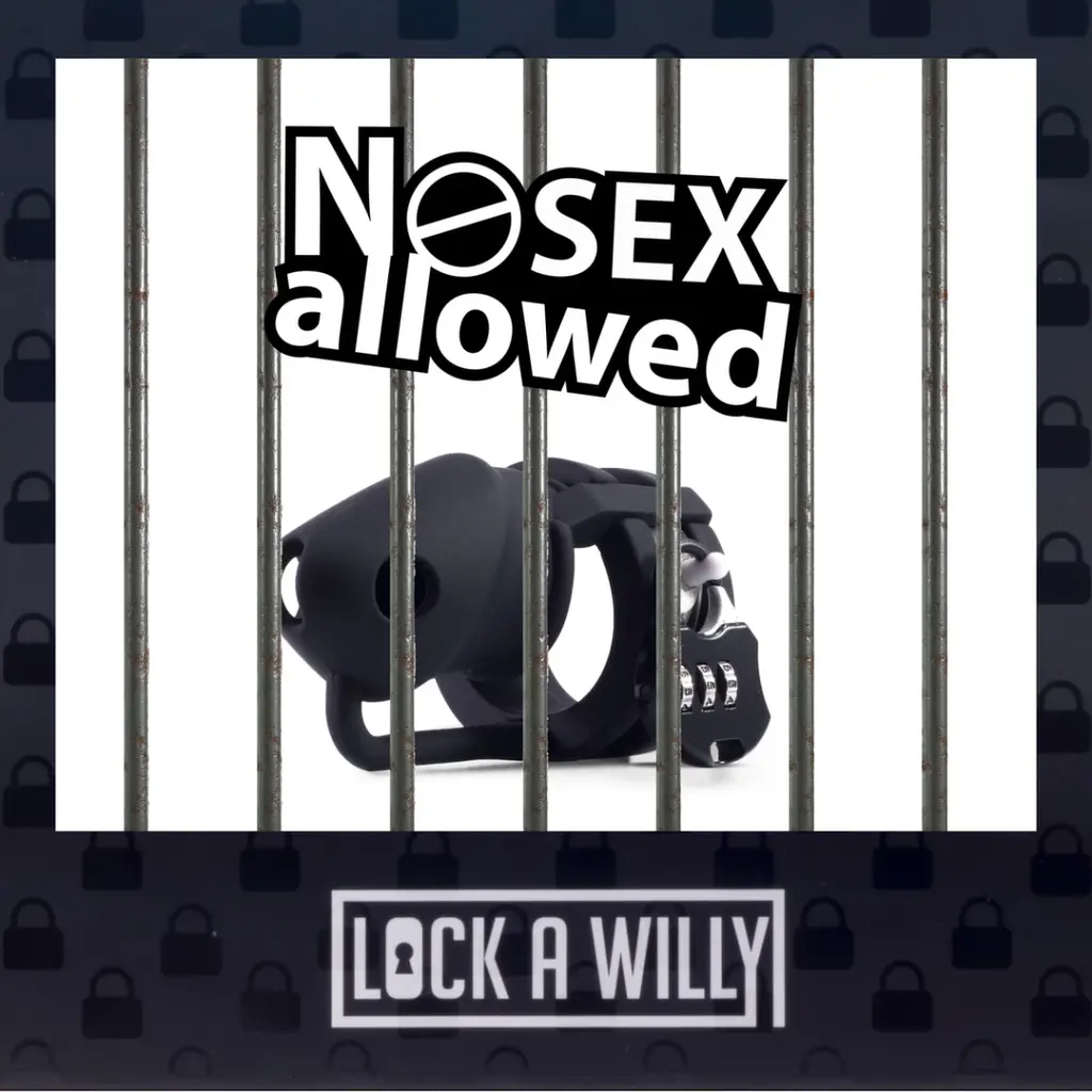 Пояс вірності для чоловіків Lock-a-Willy (чорний) - фото 4