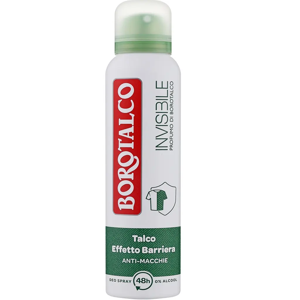 Дезодорант спрей Borotalco Invisible Verde 150 мл (8002410045666)
