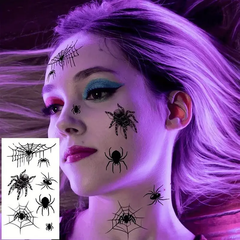Набор детских временных татуировок "Halloween black" tatto-halloween-black-set-30 - фото 8