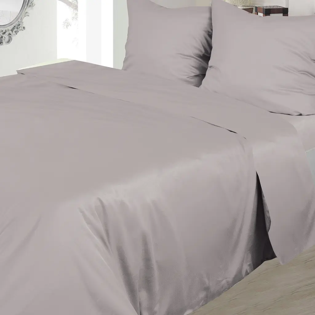 Комплект постільної білизни Ярослав, сатин, сімейний, сірий (44401_s018a) - фото 2