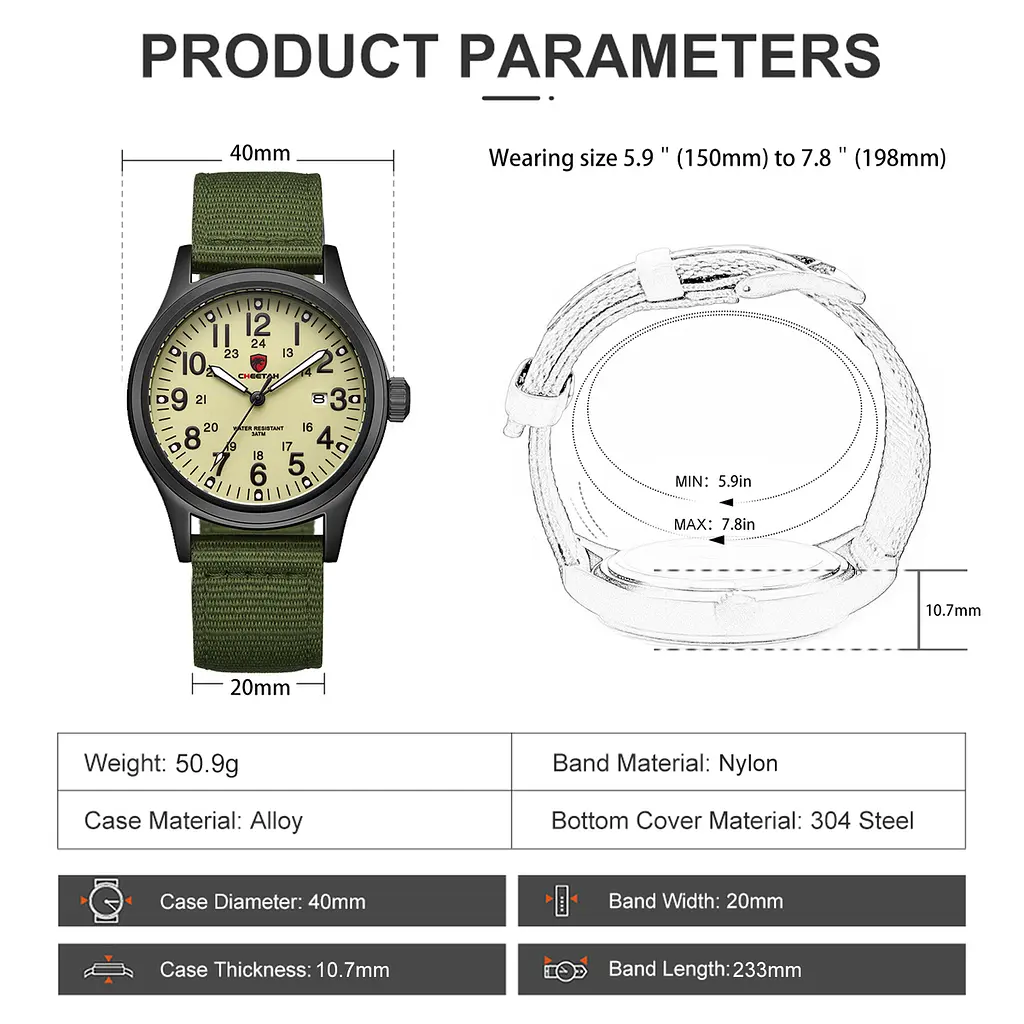 Годинник Cheetah Command Green - фото 6