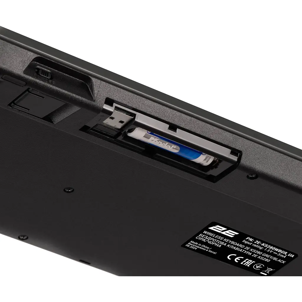 Клавіатура 2E KS280 WL UA Black (2E-KS280WBGR_UA) [150966] - фото 8