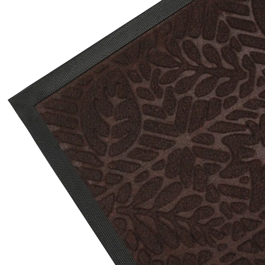 Килимок придверний Eco Fabric Листя з кромкою коричневий 40 х 60 см (4060-108) - фото 5