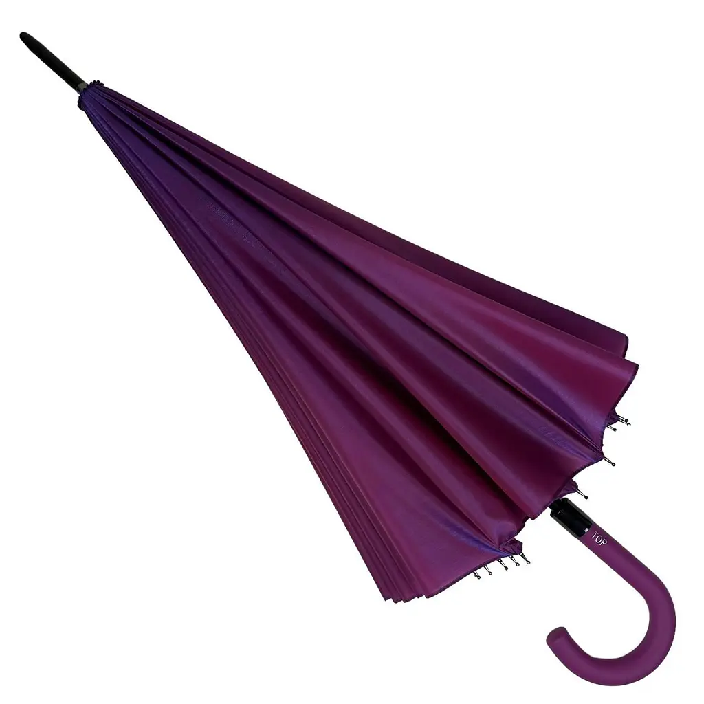 Женский зонт-трость полуавтомат Toprain 102 см розовый - фото 5