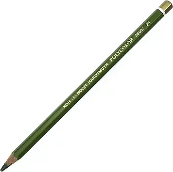 Олівець кольоровий "Koh-i-noor" №3800/25 Polycolor художній meadow green/луговий зелений(12)