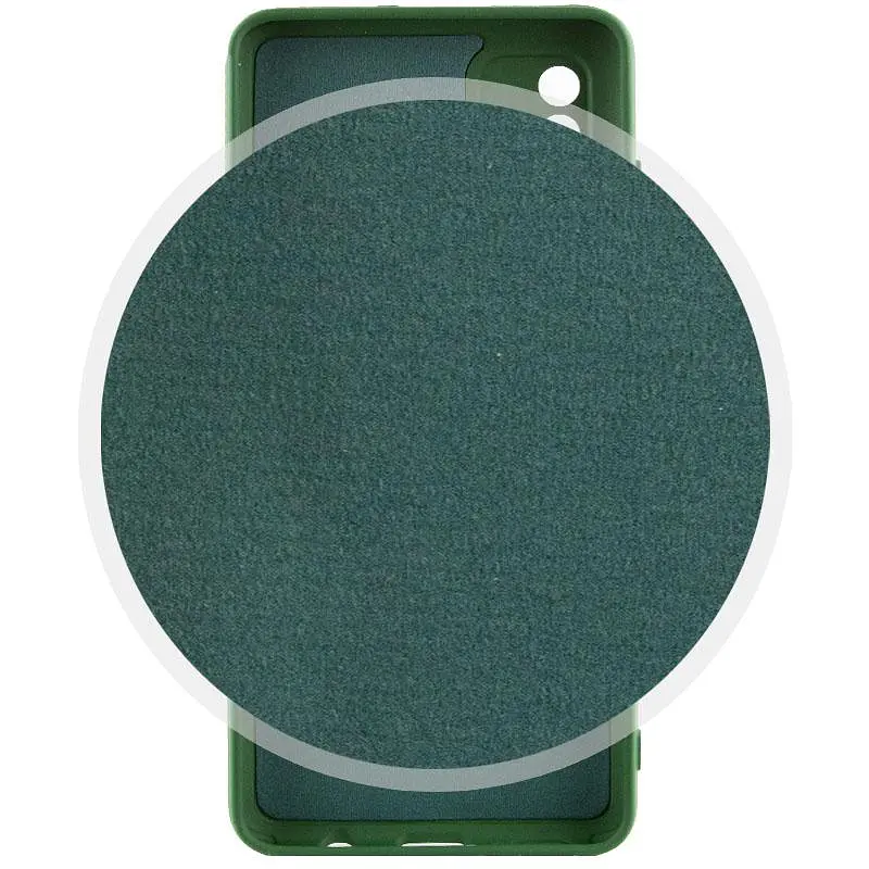 Чохол TPU Getman Liquid Silk Full Camera для Samsung Galaxy A71 Зелений / Dark green - фото 2