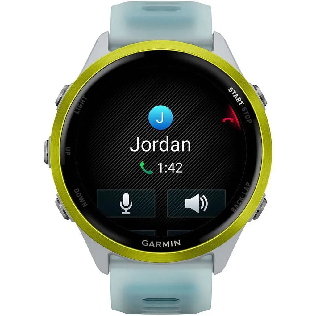 Смарт-годинник Garmin Forerunner 570 47mm Amp Yellow Aluminum with Translucent Whitestone/Turquoise Band (010-02971-01) [138715] - фото 8