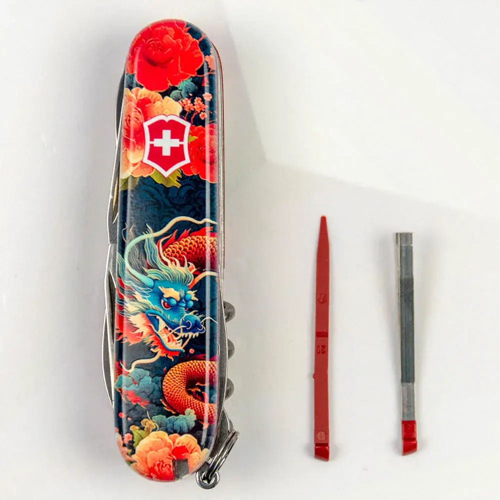 Ніж Victorinox Huntsman Zodiac 91 мм Китайський дракон (1.3713_Z3200p) - фото 4