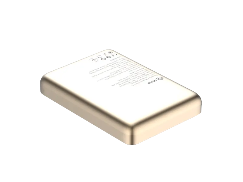 Зовнішній акумулятор (Power Bank) ATRIA WPD-W72G 10000mAh Gold - фото 3