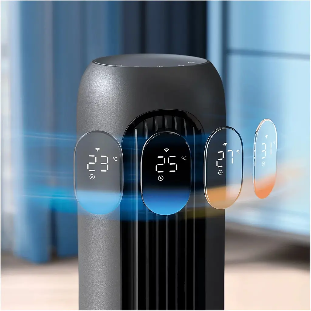 Вентилятор колонний Philips Series 7000, 30 Вт темно-сірий (CX7550/01) - фото 6