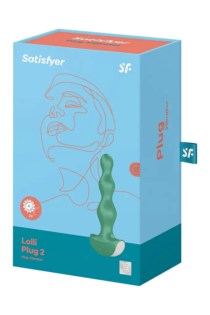 Анальна пробка 14х3 см Satisfyer Lolli Plug 2, зелена - фото 2