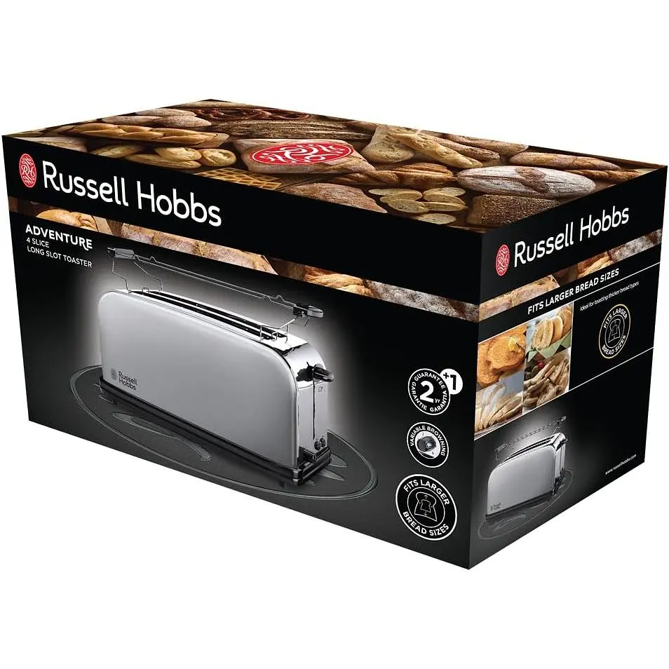 Тостер Russell Hobbs Oxford 1600 Вт сріблястий (23610-56) - фото 2
