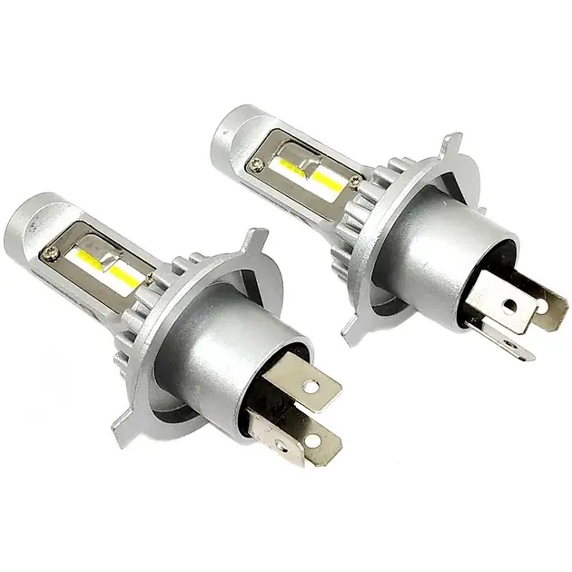 Комплект світлодіодних ламп Guarand V12X H4 H/L CSP 5500k 6000Lm 40w 12-24v - фото 4