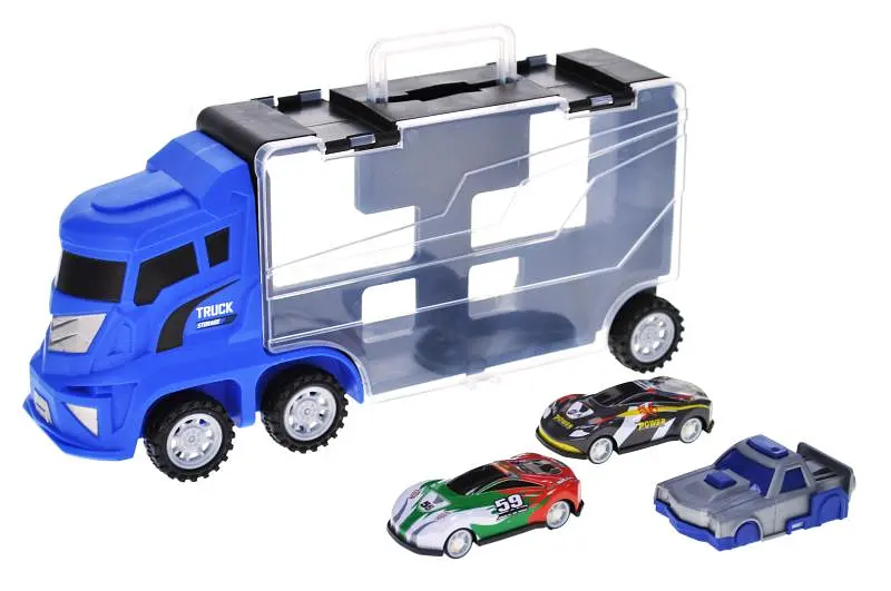 Іграшковий автовоз із гоночними машинками інерційний Truck Storage Model 8864 у коробці YG Toys - фото 5