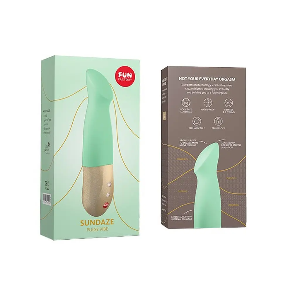 Вібратор Fun Factory Sundaze Pulse Vibe 17.5 см м'ятний - фото 7
